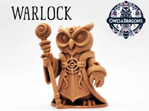 The Warlock - Owls & Dragons 3d model