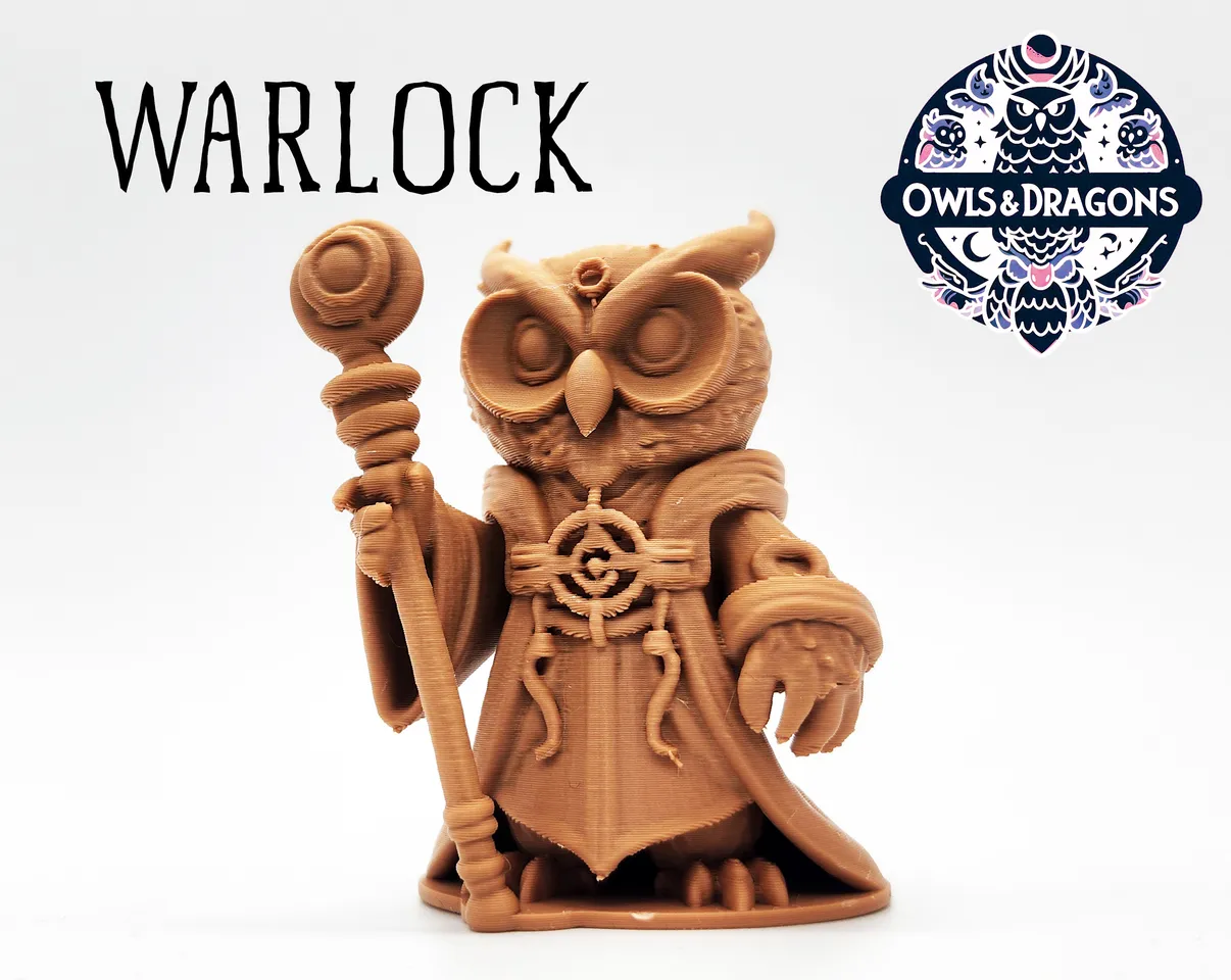 The Warlock - Owls & Dragons 3d model