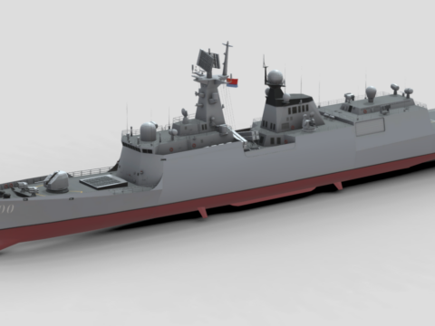 Type-054A Class Frigate 3d model
