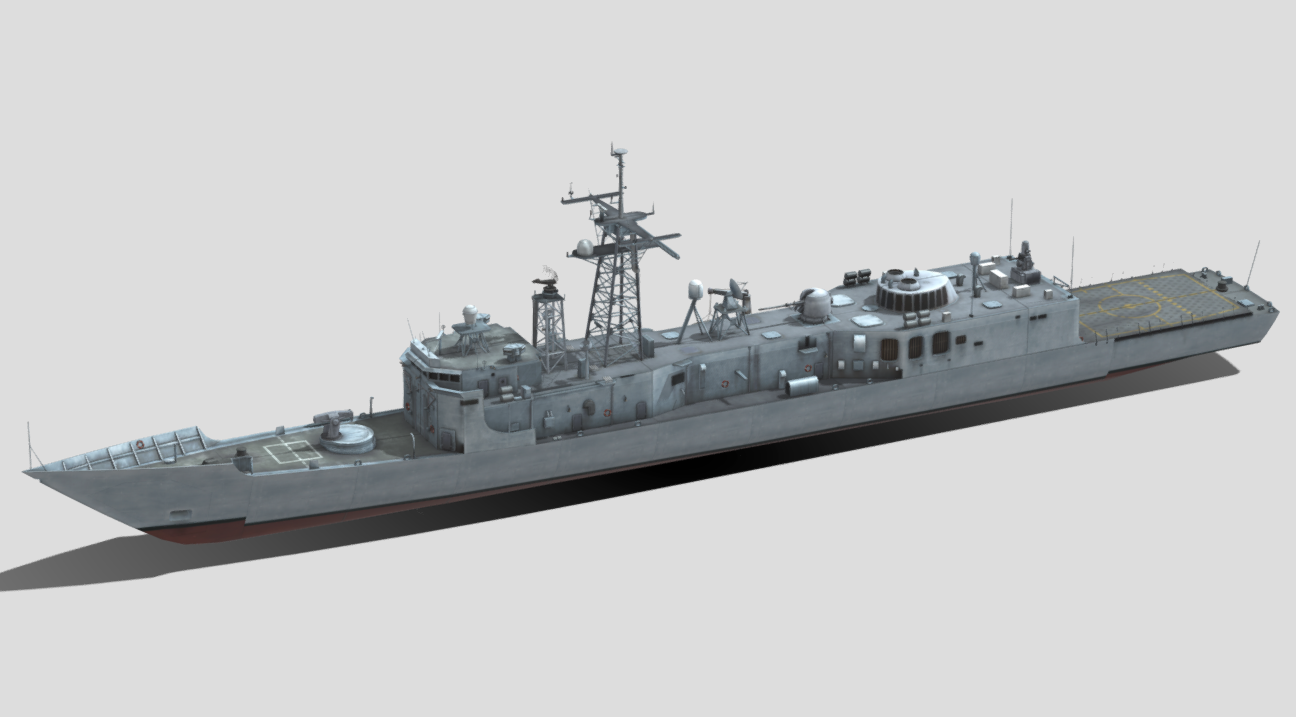 USS Oliver Hazard Perry FFG-7 3d model