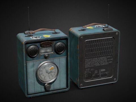 VINTAGE RADIO 3d model