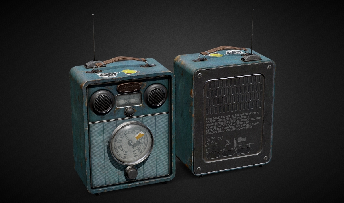 VINTAGE RADIO 3d model