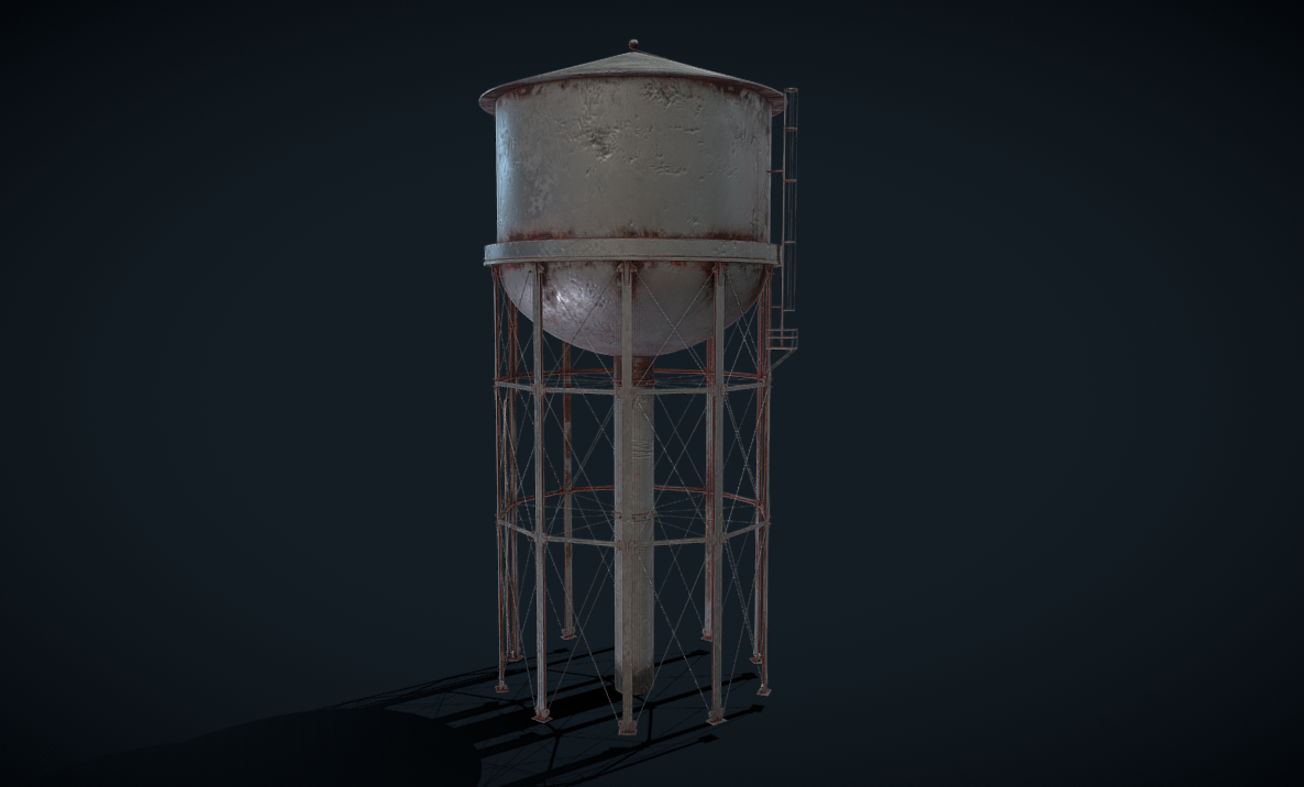 Water Tower 3d model