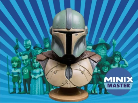 bust of mandalorian 3d model