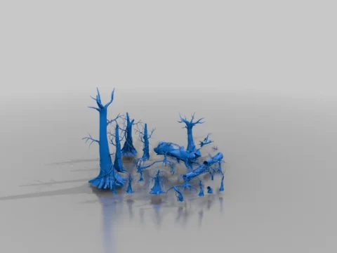 dead trees 3d model
