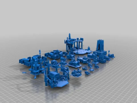 epic 40k terrain dump 3d model