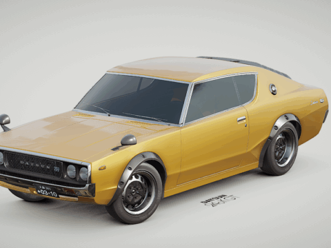 1972 Datsun 240k GT 3d model