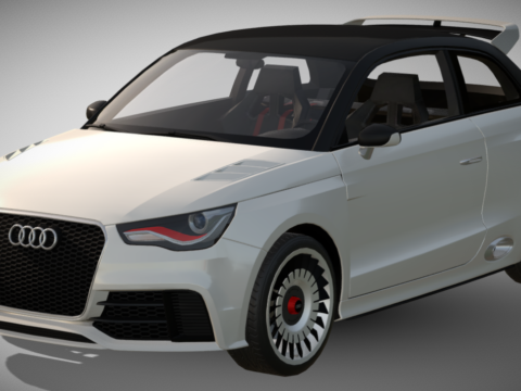 2011 Audi A1 Clubsport Quattro 3d model