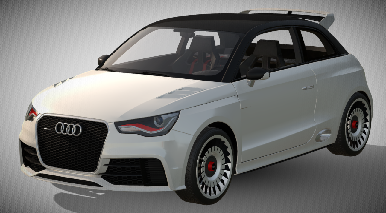 2011 Audi A1 Clubsport Quattro 3d model