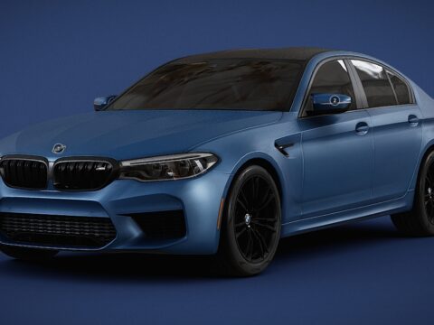 2018 BMW M5 3d model