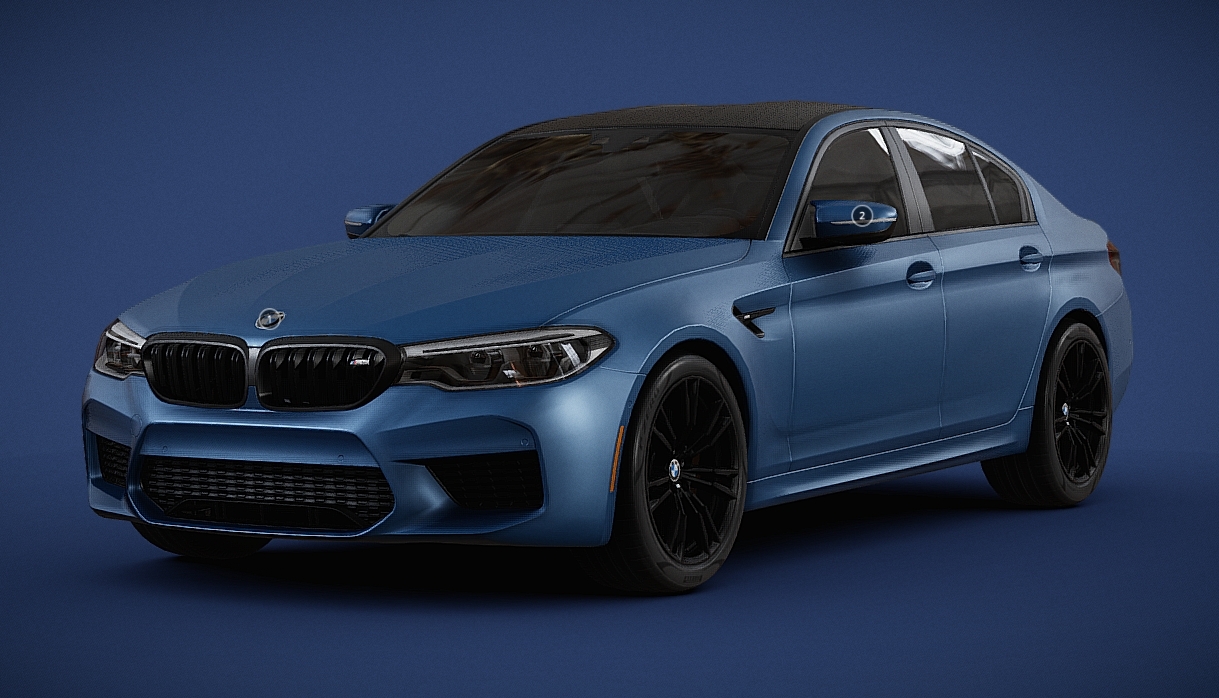 2018 BMW M5 3d model