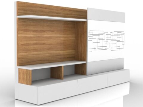 ALF Monoblock TV Stand 3d model