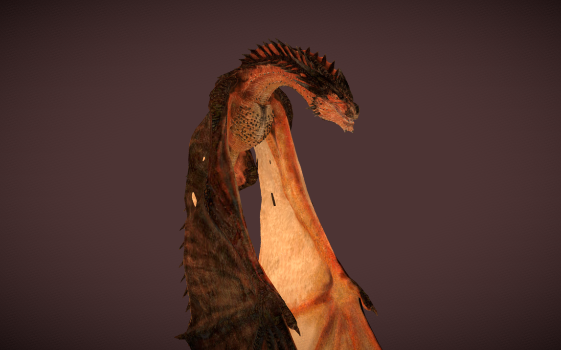 Animated Dragon Fly 3d model