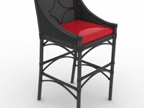 Bar Chair Carmen 3d model