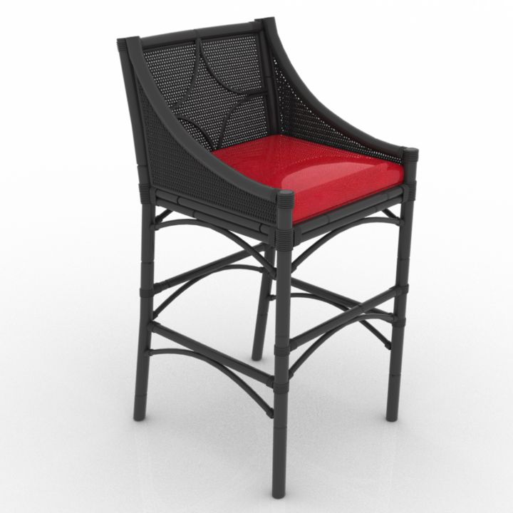 Bar Chair Carmen 3d model