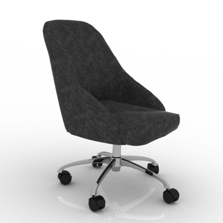 Black Office Armchair 3d model