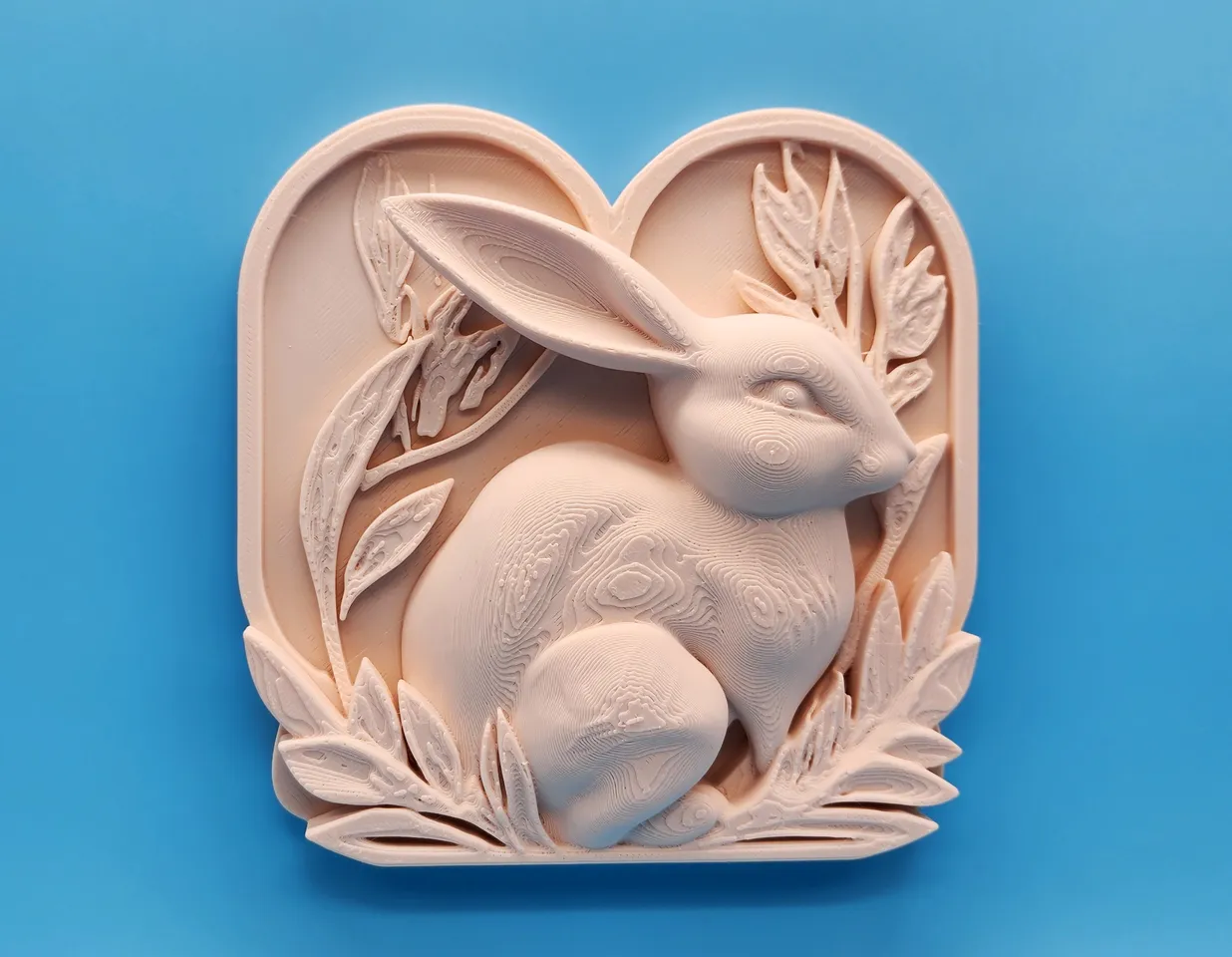 Bunny Sculpture Wall Art2 3d model
