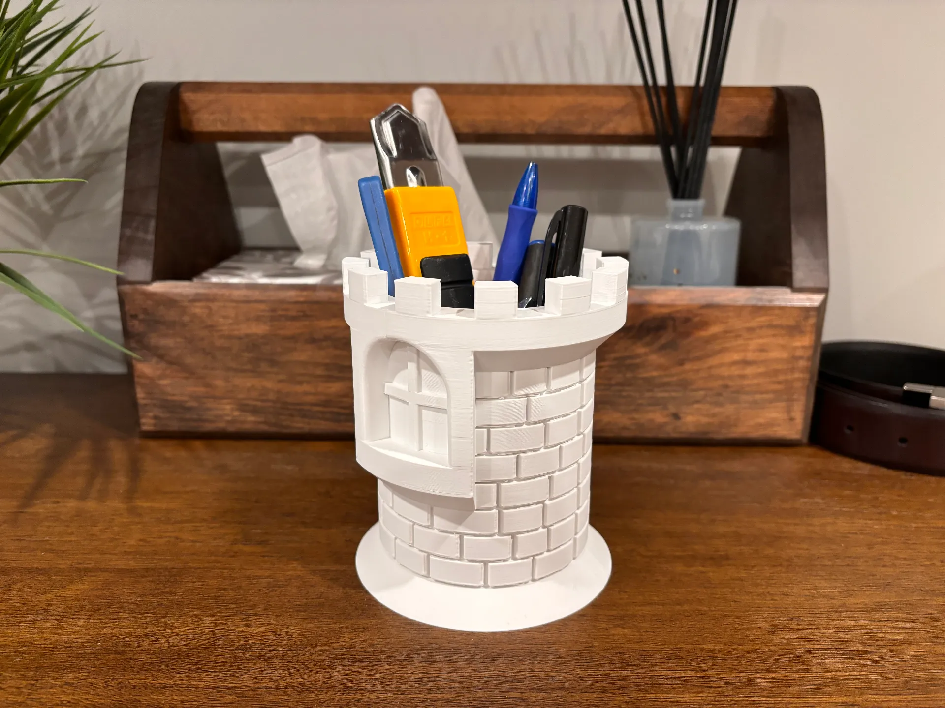 Castle pencil holder 3d model