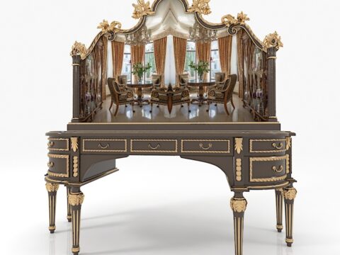 Colombostyle Dresser Stand Mirror 3d model
