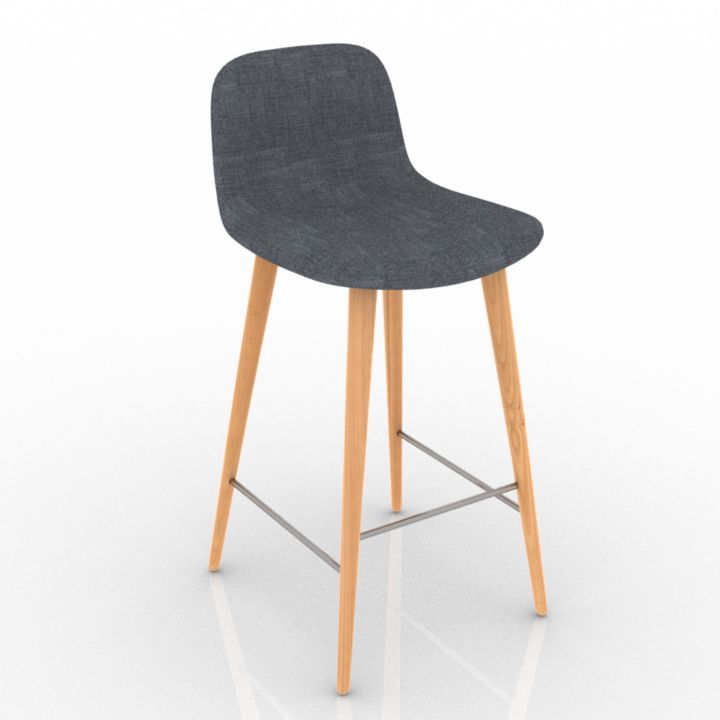 Counter Stool Bacco 3d model