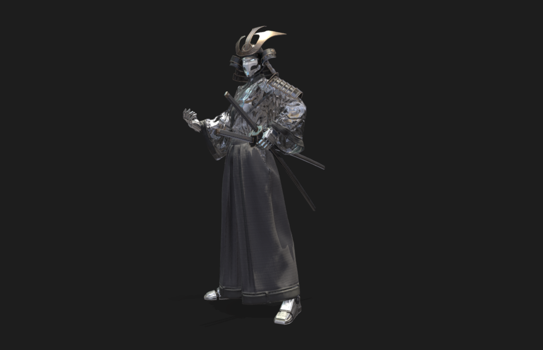 Cyber Samurai 3d model