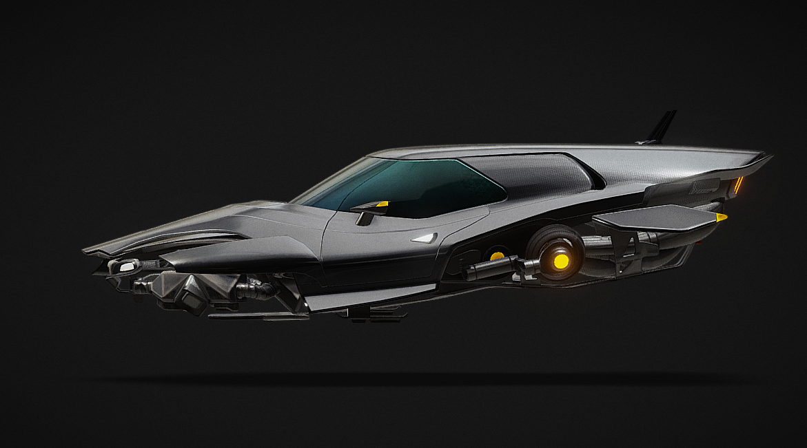 Cyberpunk Hovercar 3d model