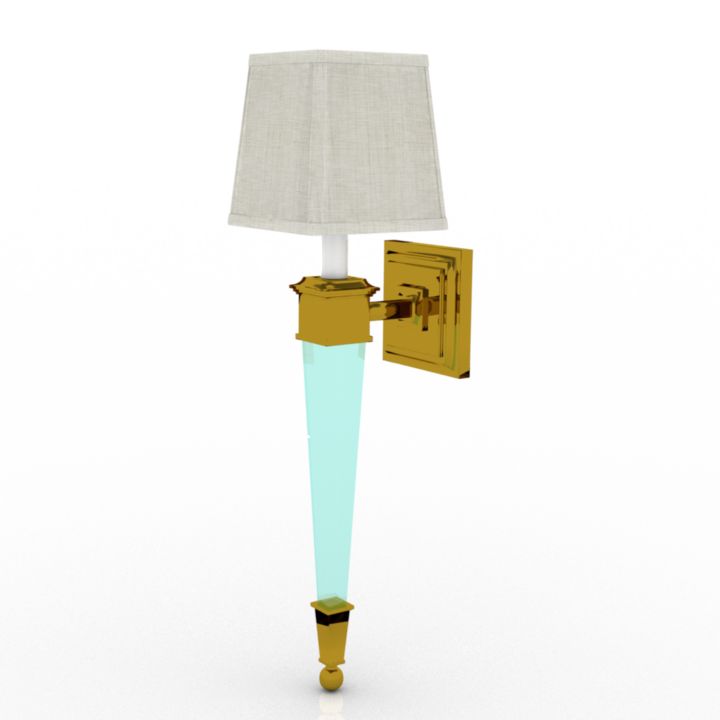 Decorative Crafts-Crystal Sconce 3d model
