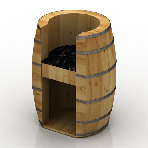 Desk Rack Barrel 3d model