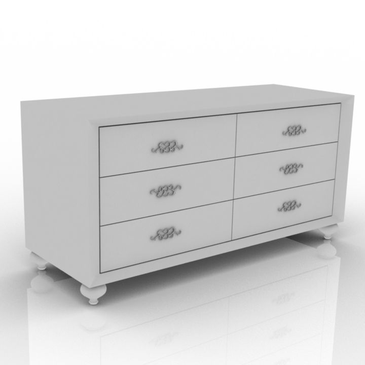 Drawer Commode 3d model