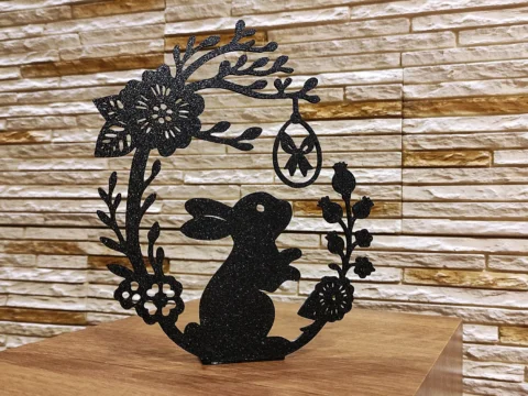 Easter 3D Decoration – Bunny with Easter Egg 3d model