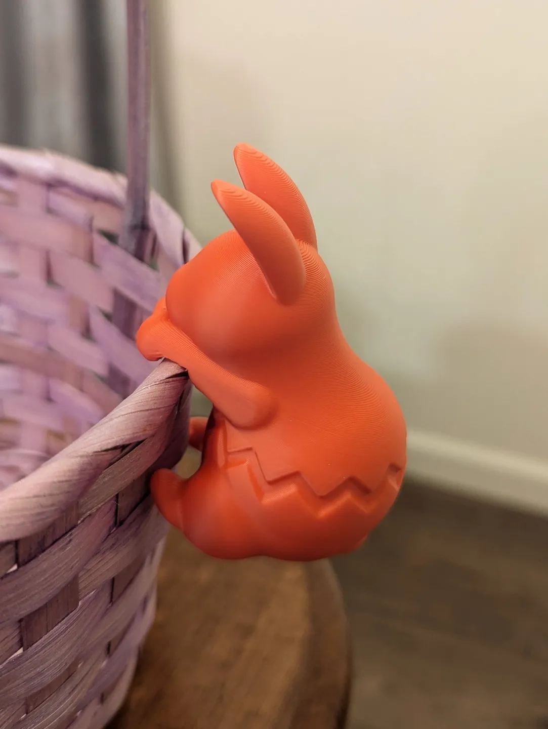 Easter Egg Bunny Basket Hanger 3d model