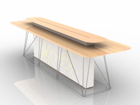 Electronics Table 3d model