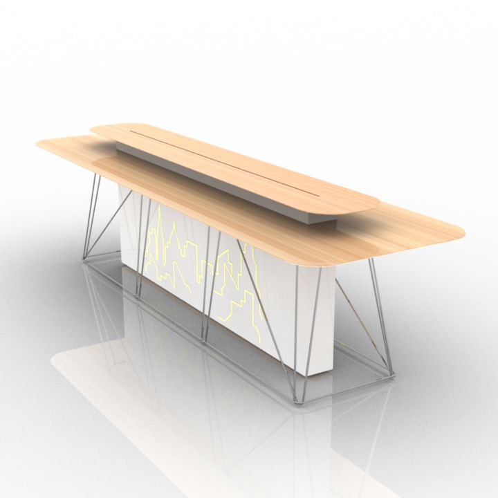 Electronics Table 3d model