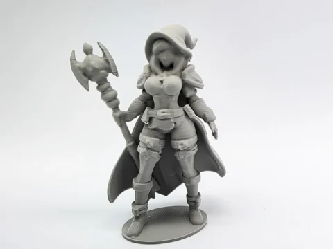 Female Sorceress Figurine 3d model