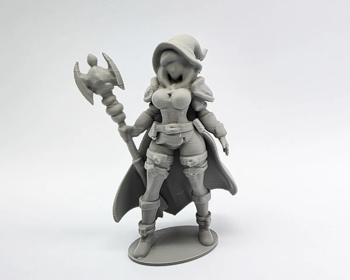 Female Sorceress Figurine 3d model