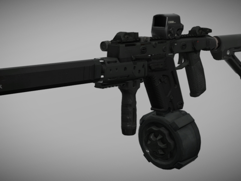 Fennec 45 Suppressed - COD:MW2022 (PBR) 3d model