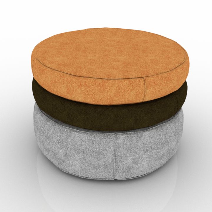 GEDONI Pouf Ottoman 3d model
