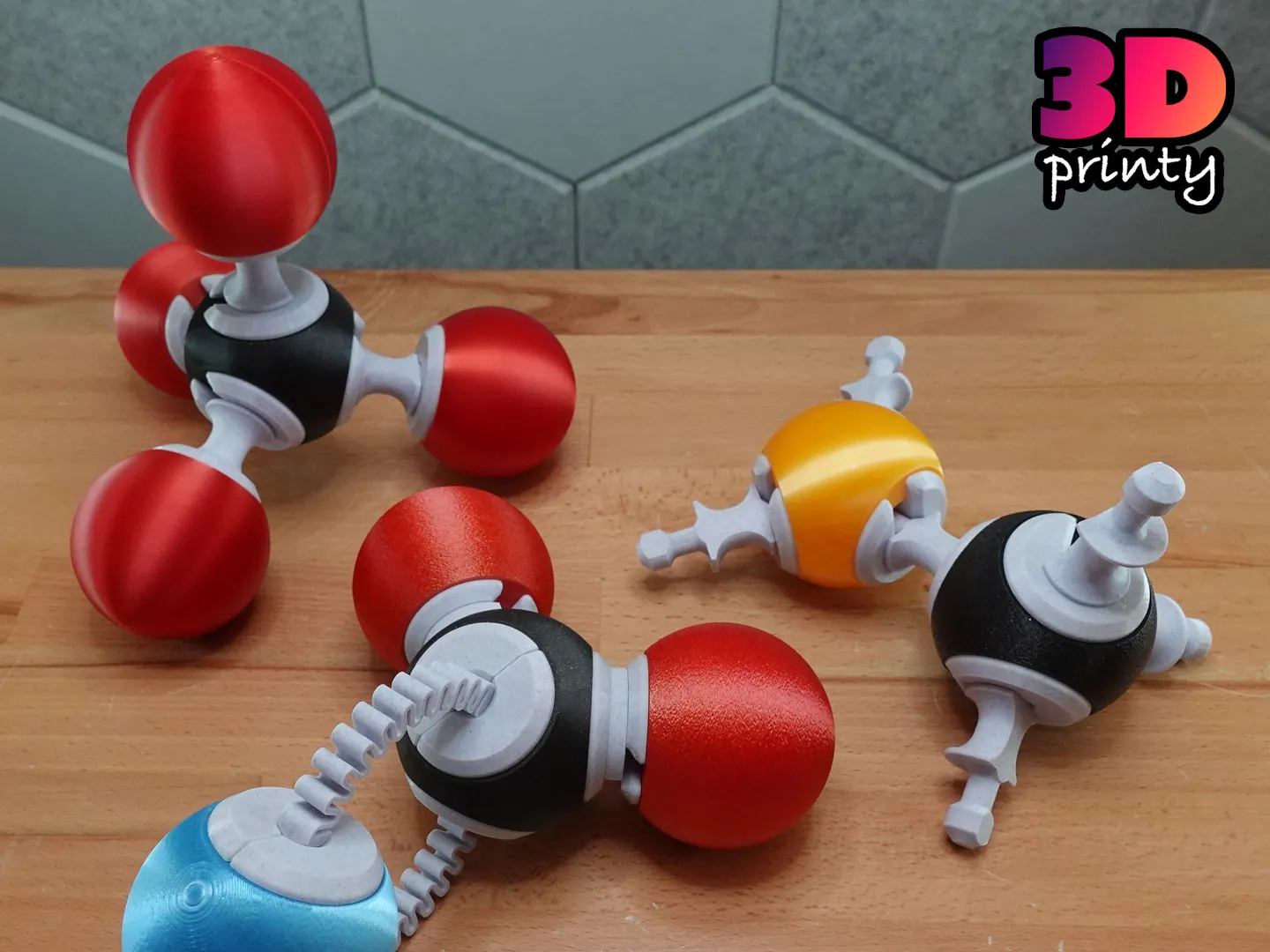 Giant Molecular Model Kit 3d model