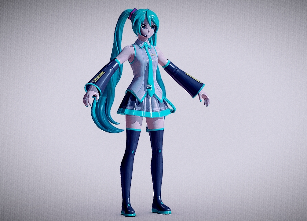 Hatsune Miku Fornite 3d model