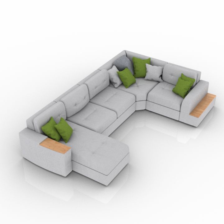 Hausmobel Sheridans Sofa 3d model