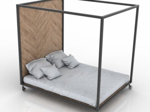Industrial Bed 3d model