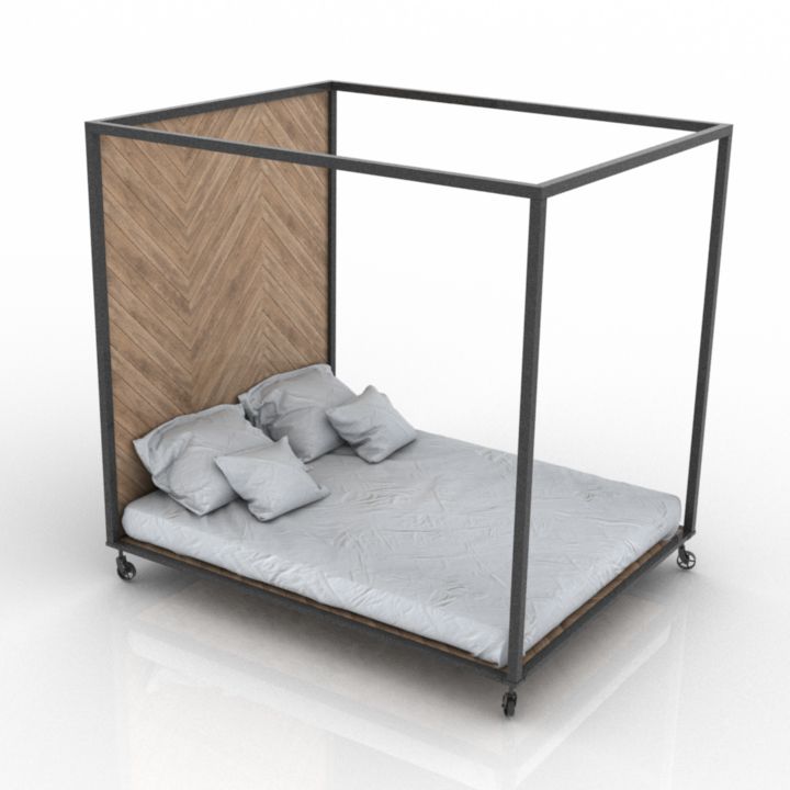 Industrial Bed 3d model