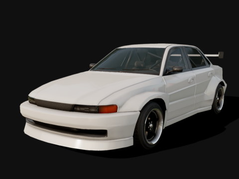 Japanese Sedan Racemod 3d model