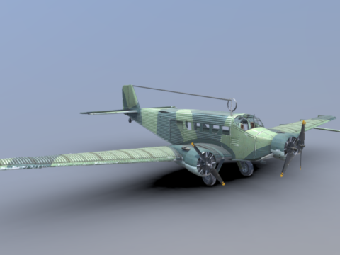 Junkers Ju-52 3d model