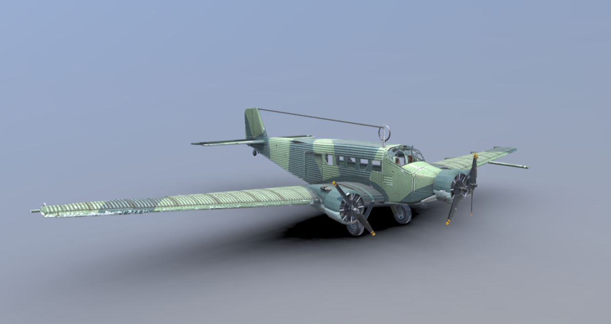 Junkers Ju-52 3d model