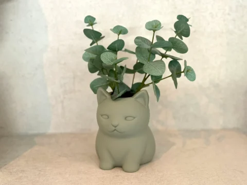 Kitten Planter 3d model