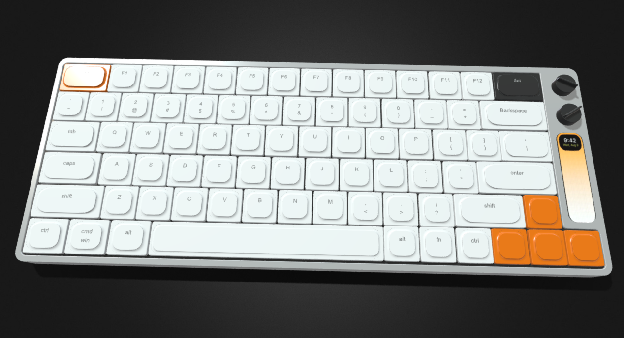 Knob1 Mechanical Keyboard 3d model