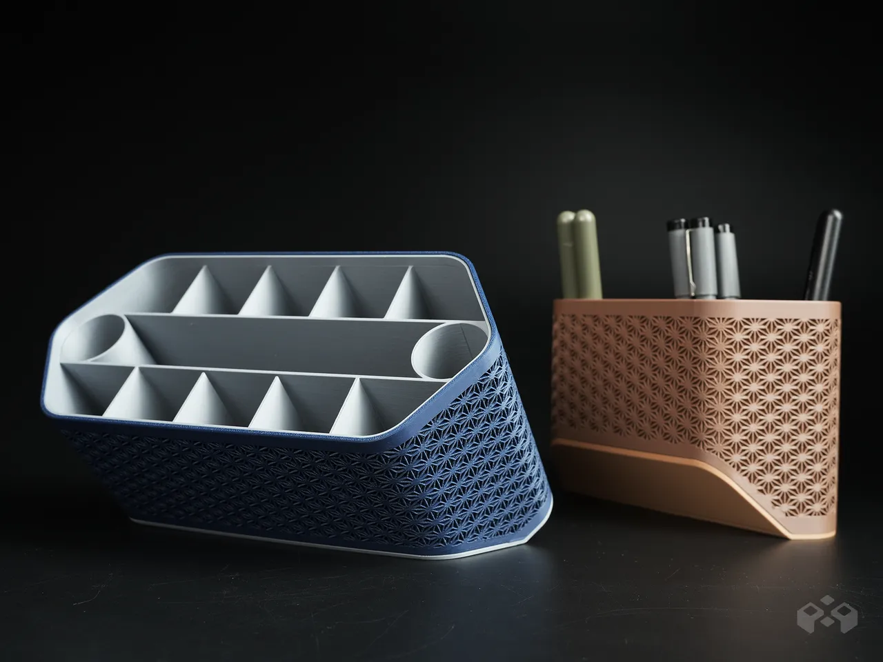 Kumiko Pen Holder - Desk Organizer3 3d model