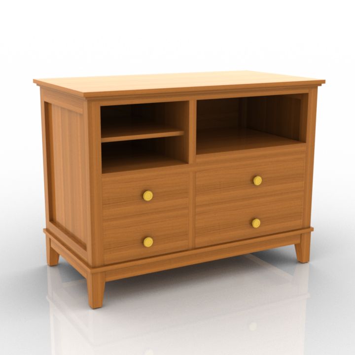 Locker Ashley Burkesville Cabinet Commode 3d model