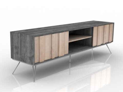 Locker Casterly - Reed TV console 20m 3d model